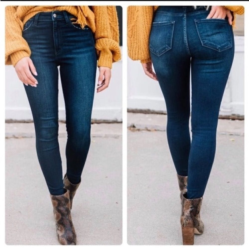 KanCan Mid Rise Denim Estilo Skinny Jeans Size 27 C21‎